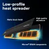 Módulo Crucial Pro 16 GB - DIMM 288-PIN Low Profile - 6000 MHz / PC5-48000 - CL48 - 1.1 V - sem buffer - on-die ECC - preto mate