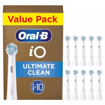 Escovas de substituição Oral-B iO Ultimate Clean, branco, 10 unidades