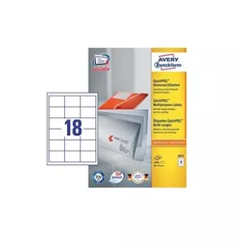 Etiqueta autocolante Avery 3671