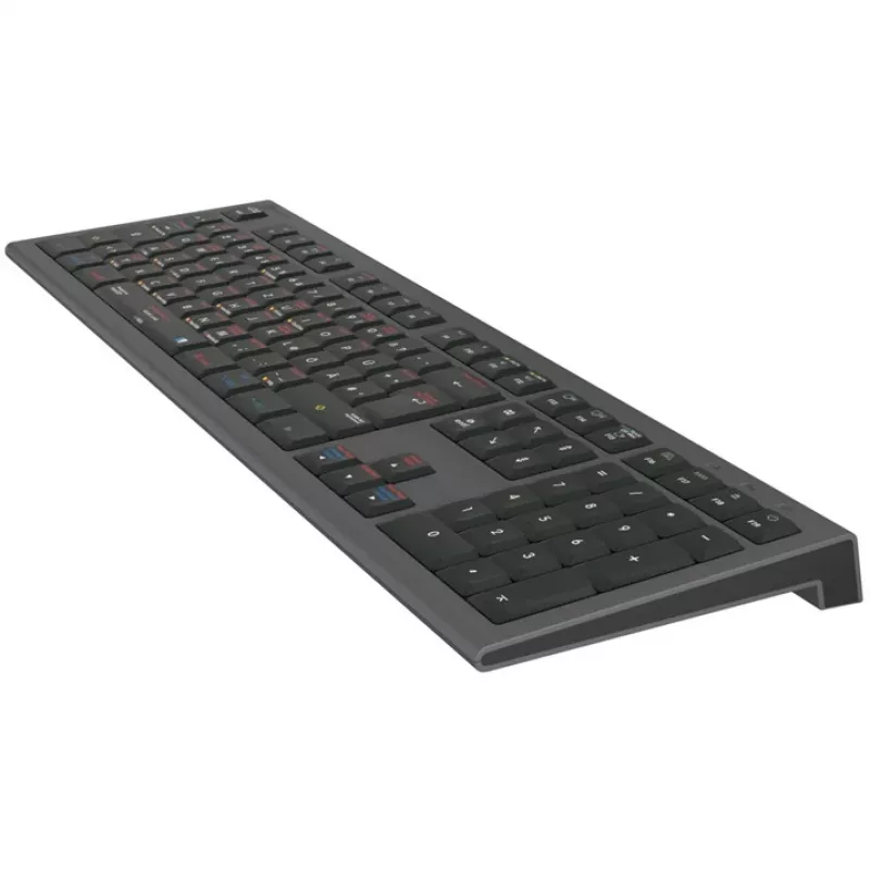 Teclado Logickeyboard LKB-OSX-A2M-DE USB QWERTZ alemão preto (LKB-OSX-A2M-DE)