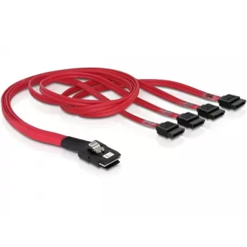 Delock - Cabo SATA / SAS - 4-Lane - SATA (fêmea) para 36 PIN 4iMini MultiLane (macho) - 50 cm (83057)