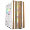 Sharkoon REBEL C70G RGB Full Tower branco, madeira
