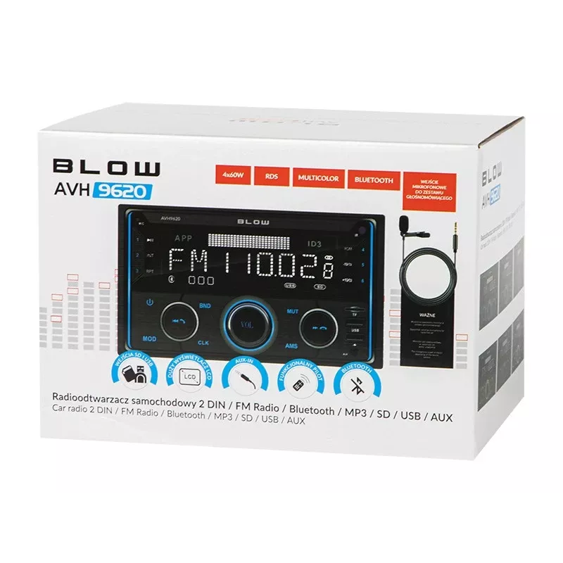 Blow AVH-9620 2DIN 7" auto-rádio