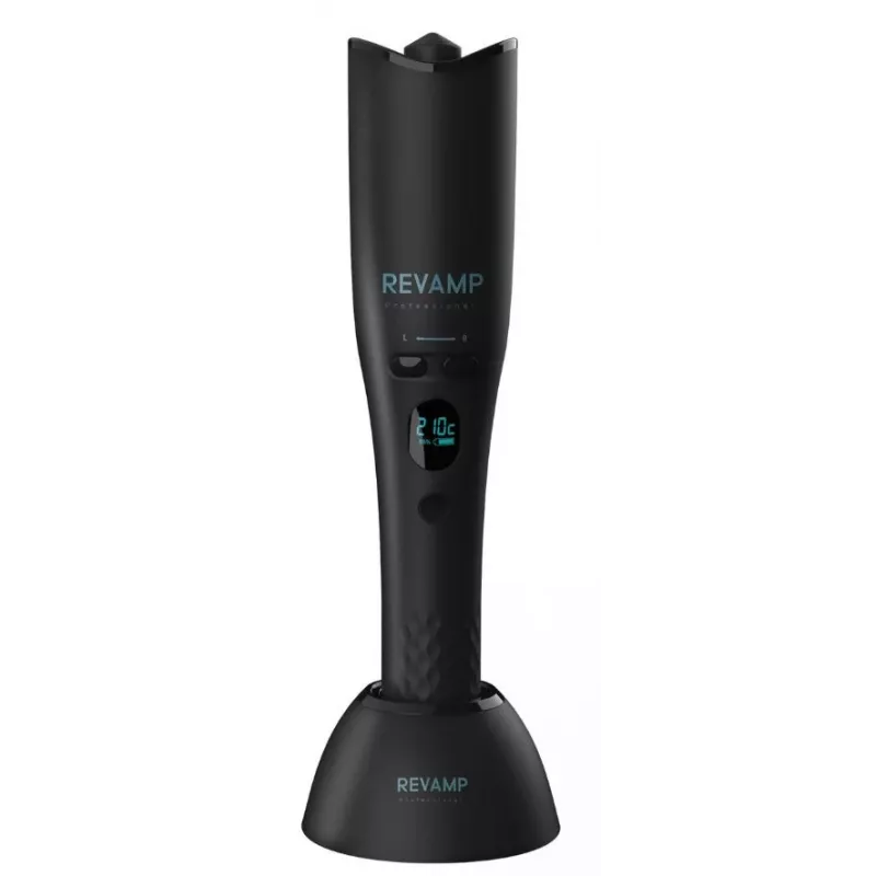 Modelador de caracóis automático Revamp CL-2750-EU2 iGEN Cordless Progloss Hollywood Curl com função de rotação