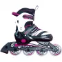 Patins em linha Muuwmi ajustáveis tamanho criança 37–40, rosa/preto