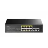Switch de rede Cudy FS1010PG — 10/100 Mbps, 8 portas PoE, 2 Uplink, orçamento PoE 120W, caixa metálica