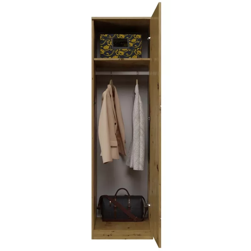 Topeshop SD-50 ARTISAN KPL roupeiro de quarto 5 prateleiras 1 porta(s) Carvalho