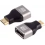 S/CONN adaptador HDMI-C (Mini HDMI), HDMI-A fêmea, 8K, metal