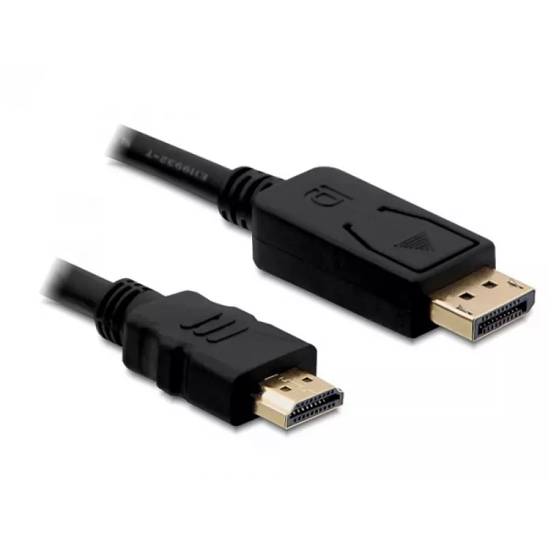 Cabo DisplayPort/HDMI DeLOCK 82586 1 m preto