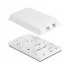 Tomada de fibra ótica DeLOCK 2 x SC Simplex LC Duplex branco