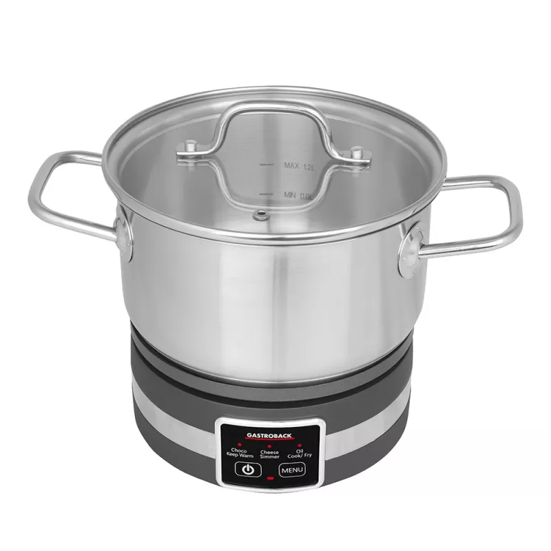 Fondue elétrico Gastroback 42568 1,8 l 8 pessoas preto aço inoxidável