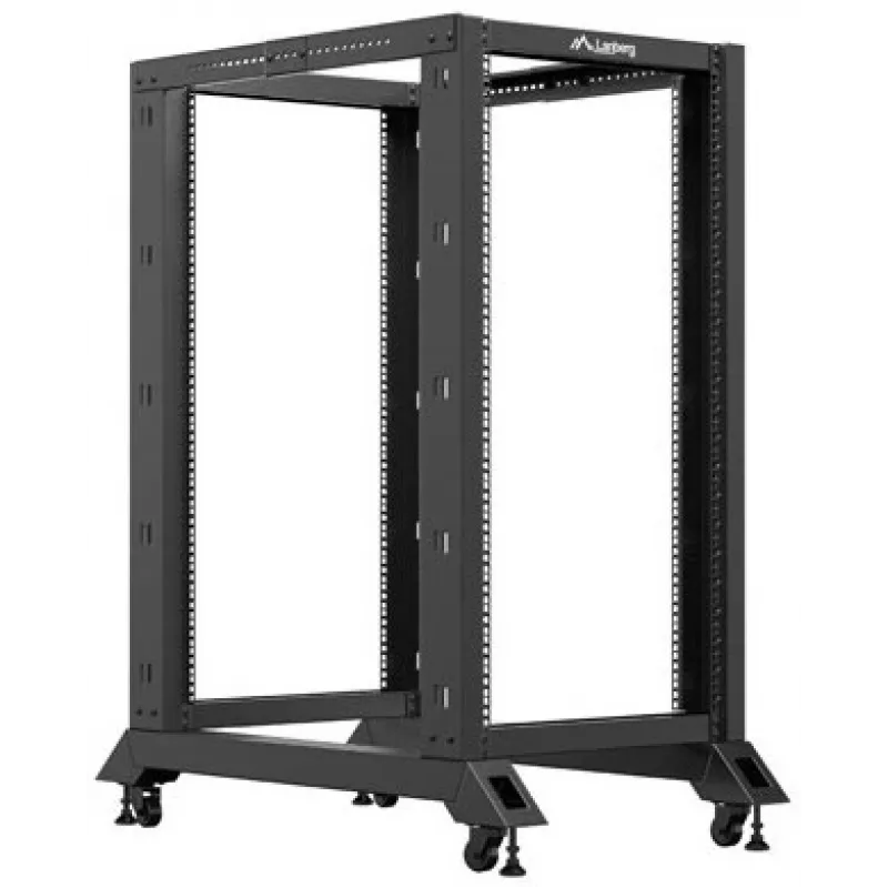Rack aberto Lanberg 22U Preto (22HE, rack de 19 polegadas), rack para servidores, Preto
