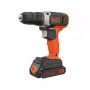 BLACK & DECKER | Berbequim aparafusador com bateria | BCD001C2-QW | 18 V | 2x1,5 Ah | Lítio