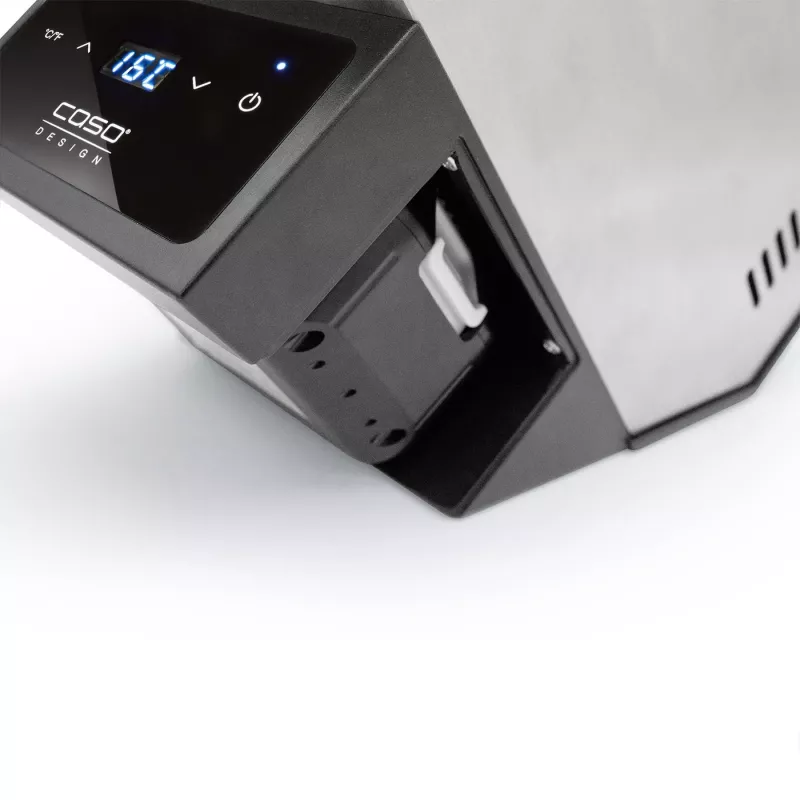 Caso | Refrigerador de vinho | WineCase Deluxe Aço inoxidável | Capacidade de garrafas 1 | Preto/Prata