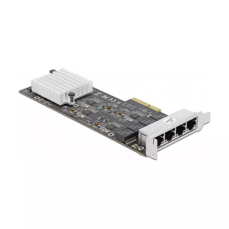 DeLOCK 89192 placa PCI Express x4 Quad LAN de 2,5 Gigabit, 4x RJ45, RTL8125