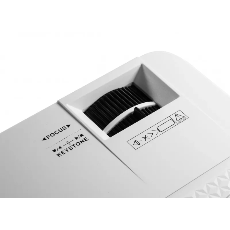 Projetor de distância padrão Technaxx TX-113 1800 ANSI lúmenes LED 800x480 branco