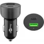 Goobay 39908 carregador para dispositivos móveis smartphone - tablets preto adaptador para isqueiro carregamento rápido para automóvel (39908)
