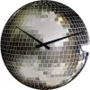 Relógio de parede NeXtime 8801 Small Disco, Ø30 cm, prateado