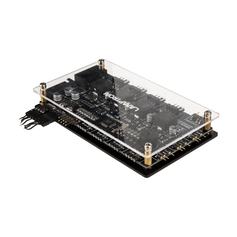 Controlador de ventoinhas e LED RGB Lamptron SM436 PCI, preto