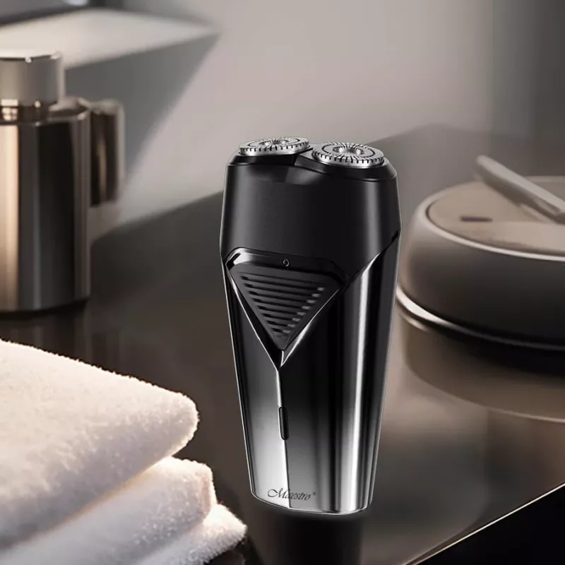 Máquina de barbear elétrica Maestro MR-672 USB recarregável à prova de água – máquina de lâmina para viagem