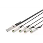 Cabo de ligação direta Digitus 40G QSFP+ para 4xSFP+ 1m
