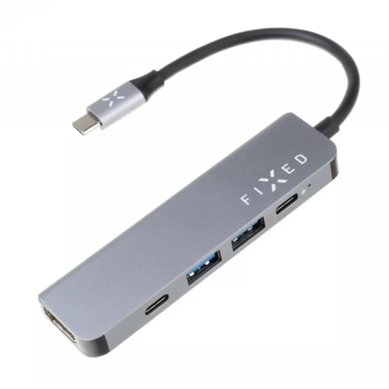 Hub USB-C FIXED FIXHU-MN-GR 5 portas mini para portáteis e tablets