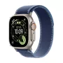 Apple Watch Ultra 3 GPS + Cellular 49mm Caixa de titânio natural com Blue/Bright Blue Trail Loop - S/M | Apple