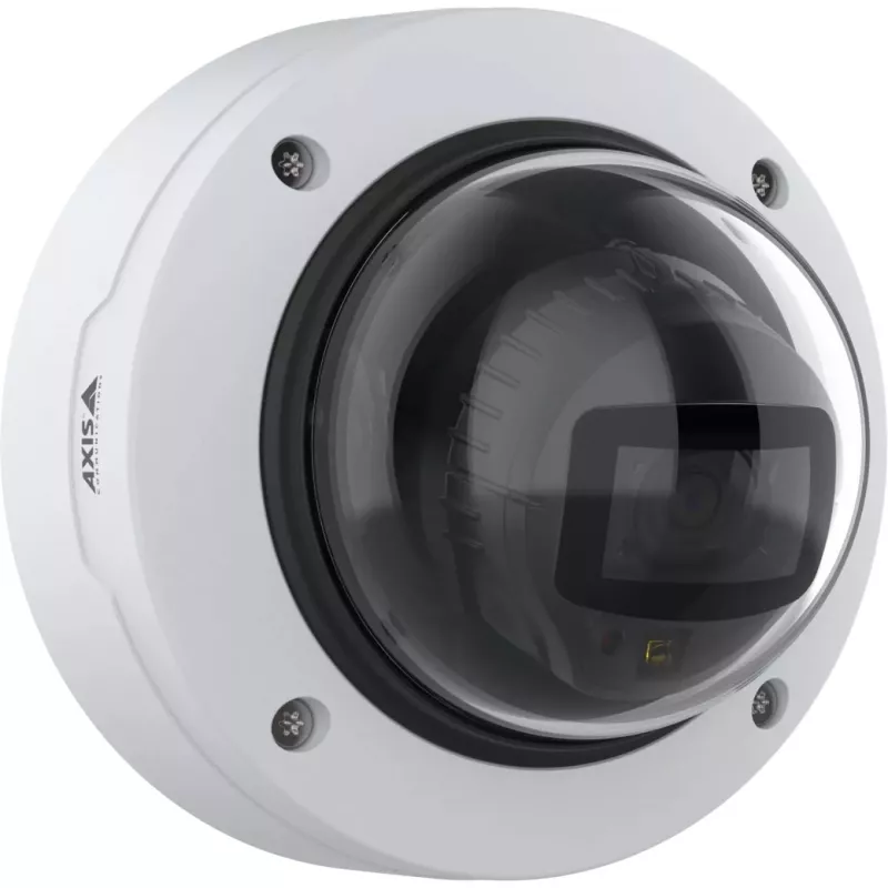 Câmara de segurança IP dome AXIS P3278-LV — 3840×2160, interior/exterior, montagem em teto/parede, 103° HFOV, 1/1,8 polegadas CMOS