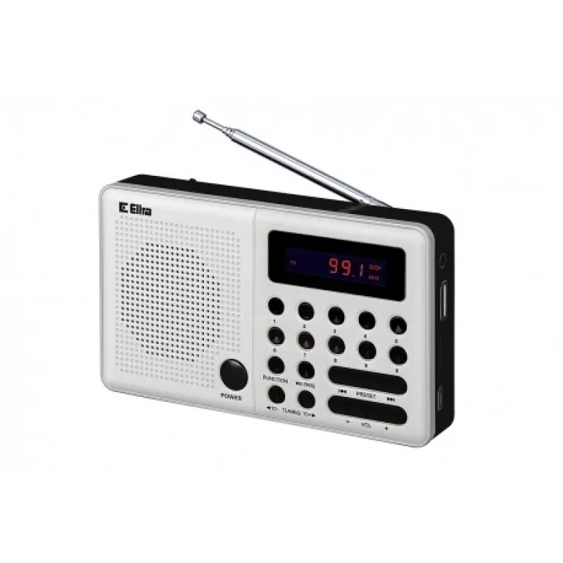 Eltra Rádio Pliszka USB, FM branco