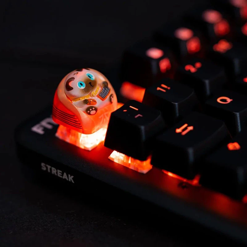 Fnatic Artisan Keycap Loeya tecla para teclado, laranja