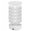 GreenBlue GB190 desidratador de alimentos para cogumelos, legumes e frutas, 5 tabuleiros, 250 W, temperatura ajustável 35–70 °C, branco