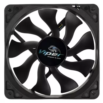 Ventoinha de caixa AKASA Viper 120mm - Preto