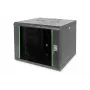 DIGITUS Professional Unique DN-19 09U-6/6-SW - armário - armário de rede - adequado para montagem na parede - preto, RAL 9005 - 9U - 48,3 cm (19) (DN-19 09U-6/6-SW)
