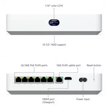 Kit de videovigilância Ubiquiti UNVR-Instant com fios