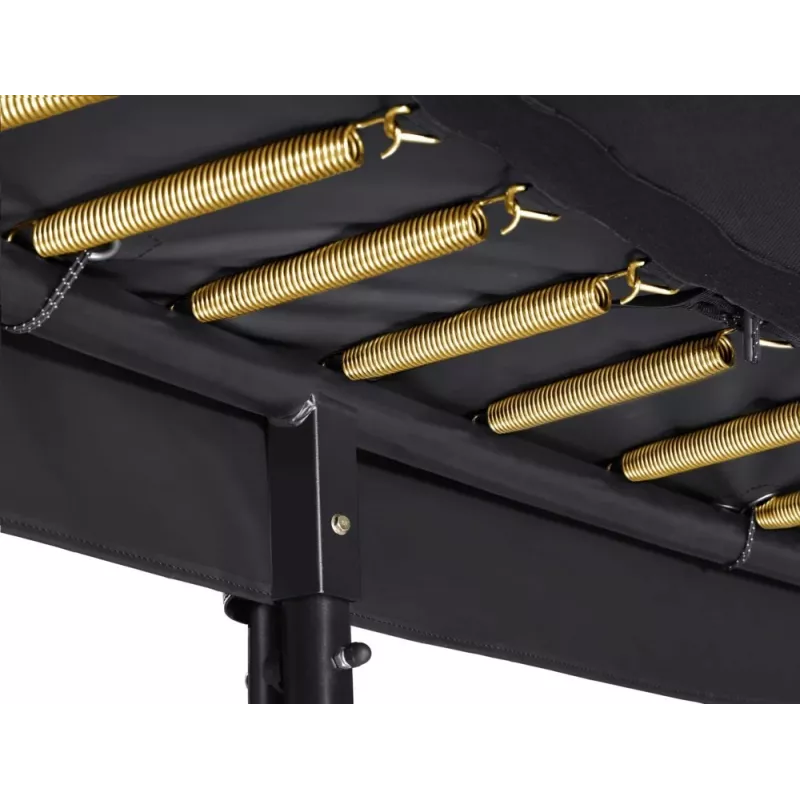 Trampolim Salta First Class retangular 214 x 366 cm, equipamento de fitness, preto