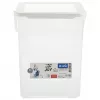Recipiente de plástico para detergente Rotho Basic 9 L modelo 1770101100RP, branco, tampa, orifício para pendurar
