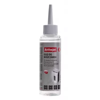 Óleo para destruidoras de documentos ActiveJet ASO-125 125 ml frasco com aplicador para destruidoras de documentos de escritório