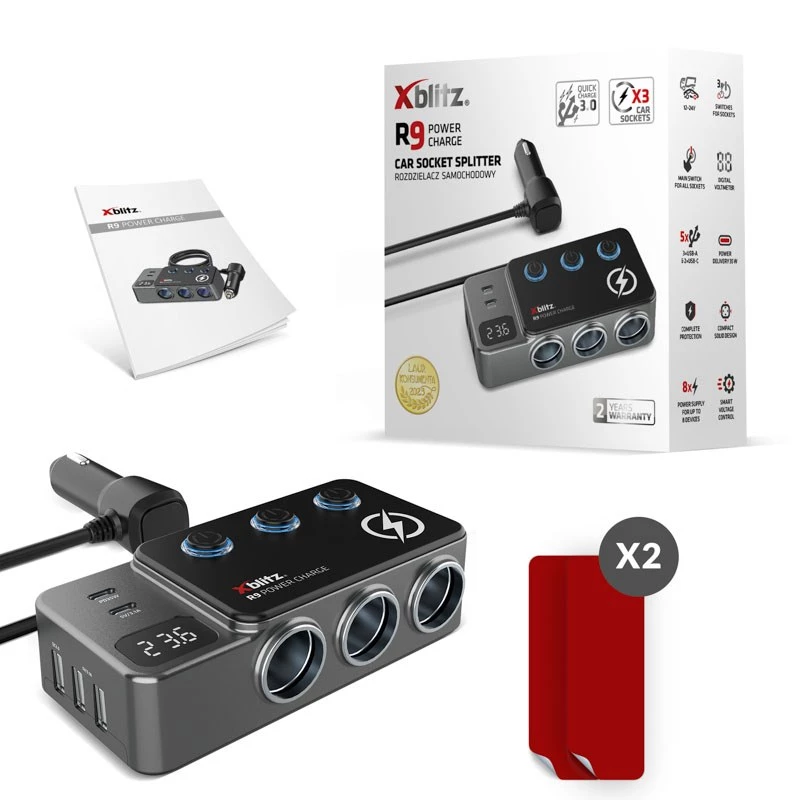 Xblitz R9 POWER CHARGE carregador de automóvel