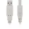 Cabo USB 2.0, ficha USB-A > ficha USB-B (cinzento, 0,5 metros)