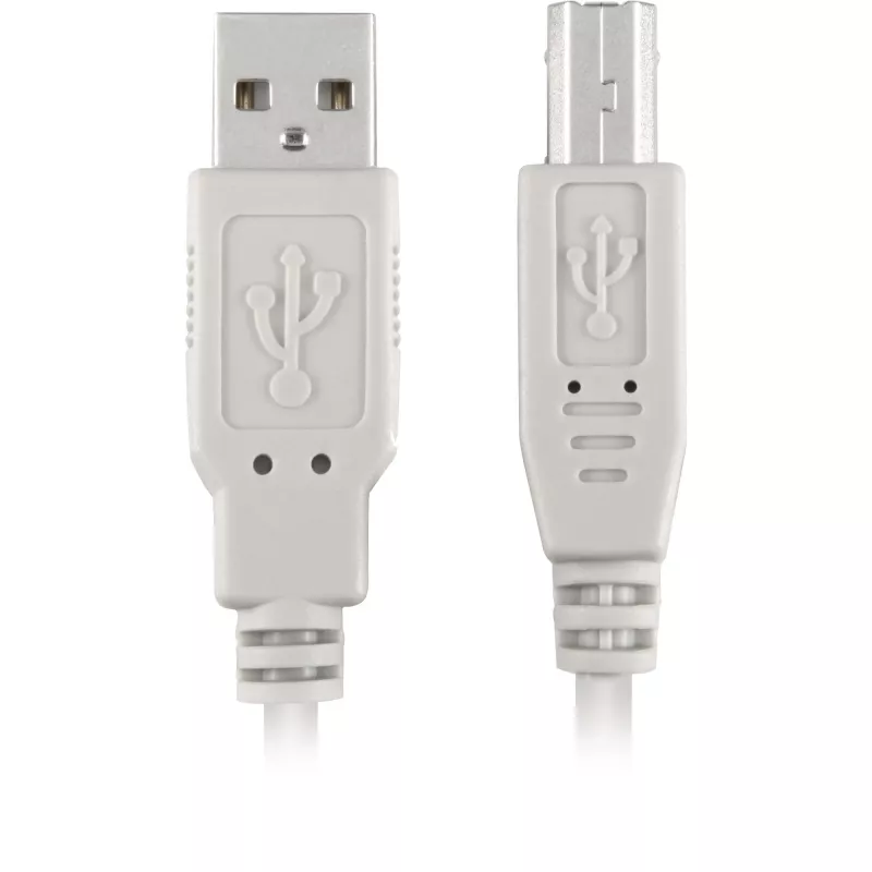 Cabo USB 2.0, ficha USB-A > ficha USB-B (cinzento, 0,5 metros)