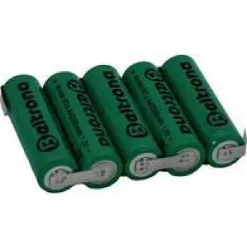 Beltrona RTU5AAZ pack de baterias 5x Mignon (AA) aba de solda em Z NiMH 6 V 2200 mAh (BELRTU5AAZ)