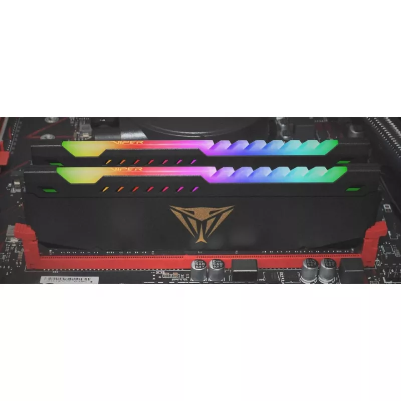 Patriot Viper Steel RGB 32 GB (2x16 GB) DDR4-3600 CL20 Kit de memória, PVSR432G360C0K