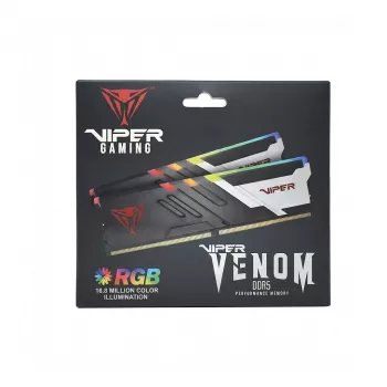 DIMM 16 GB DDR5-6000 (preto, PVVR516G60C30, VIPER VENOM RGB, INTEL XMP)