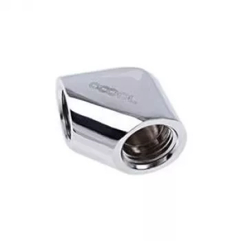 Conector em L Alphacool Eiszapfen G1/4 fêmea para G1/4 fêmea - cromado (17259)