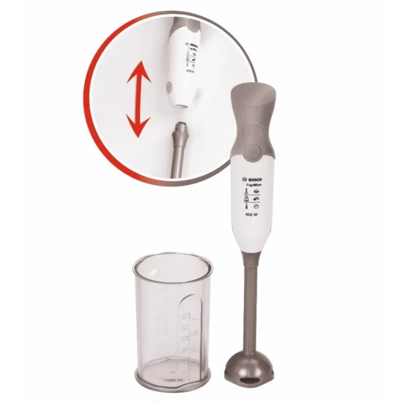 Batedeira Bosch com recipiente prateado