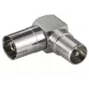 Adaptador de cabo Microconnect COAXADAPTERA Coax prateado
