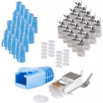Ficha RJ-45 ShiverPeaks 72067-20B azul