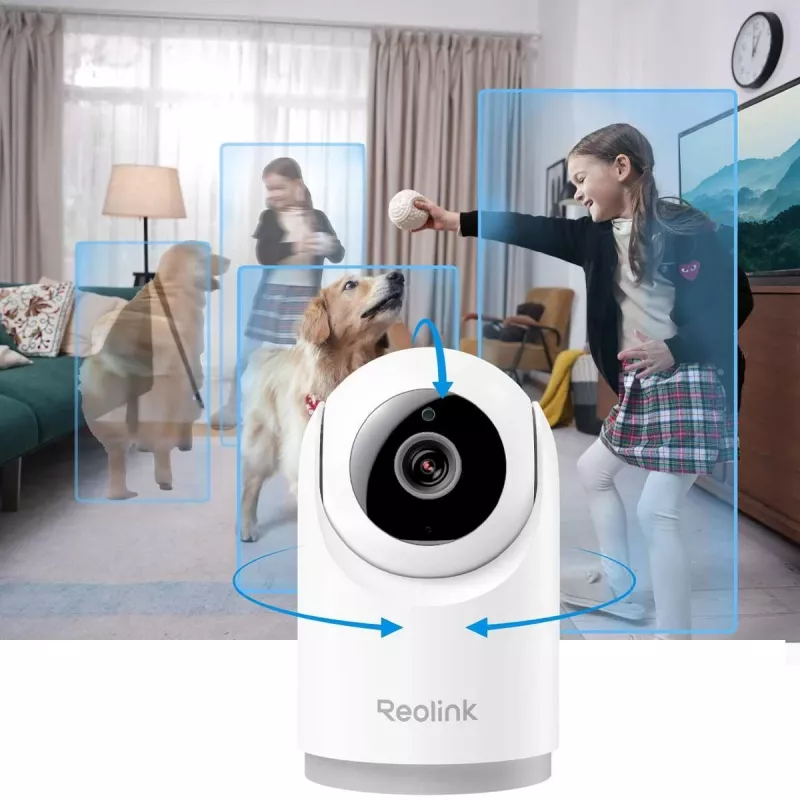 Câmara de vigilância IP Reolink E Series E321 — Dome, interior, 2304×1296, 4 mm, sem fios, teto/parede/secretária