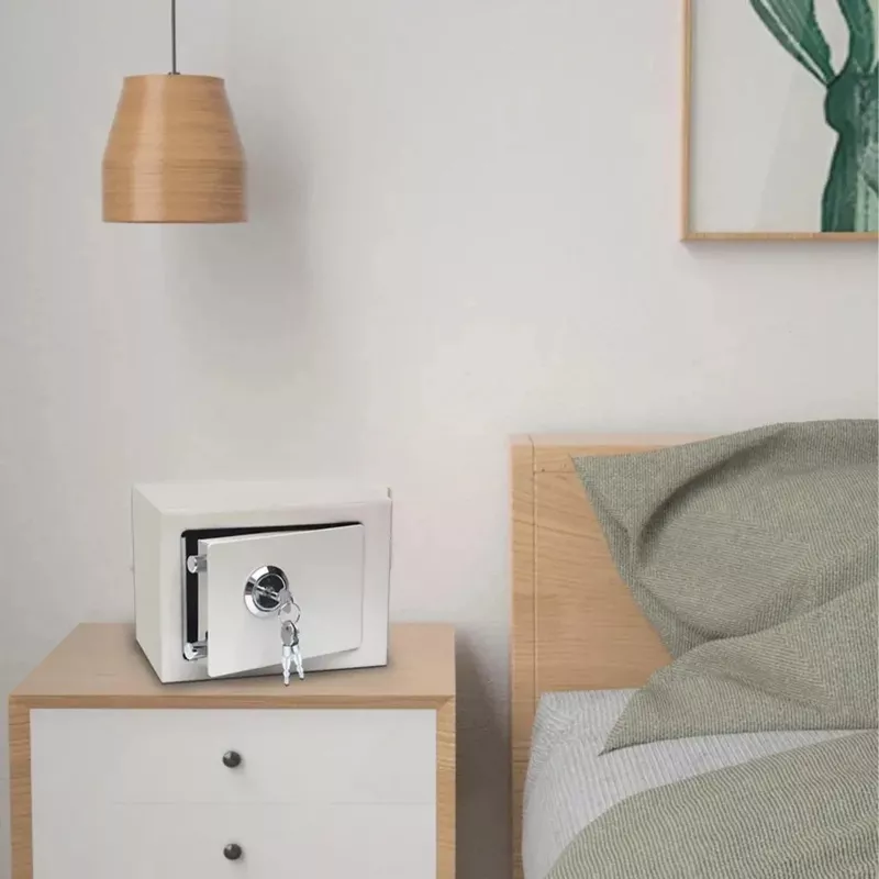Extralink Home | Cofre doméstico | Escritório, caixa de chaves, cofre, branco, S-404