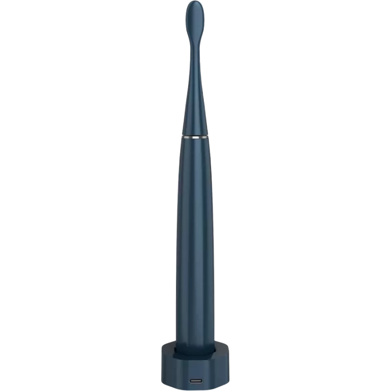 Escova de dentes sem fios, azul-marinho, 3 cabeças de escova, 1400mAh, funções: suave, limpeza, massagem, branco, esfregar